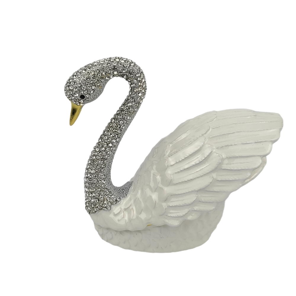 Swan Trinket Jewelry Box